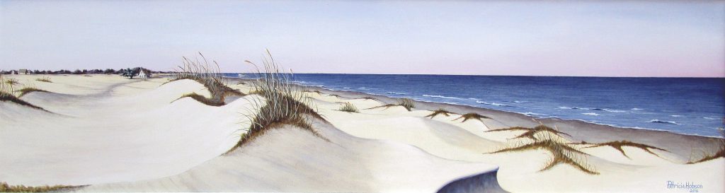 "On the Beach" is a painting featuring a beach on the North Carolina shore.