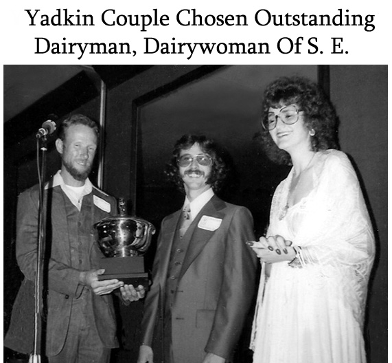 Patricia and Felix Hobson winning the Young Dairyman / Dairywoman competition.