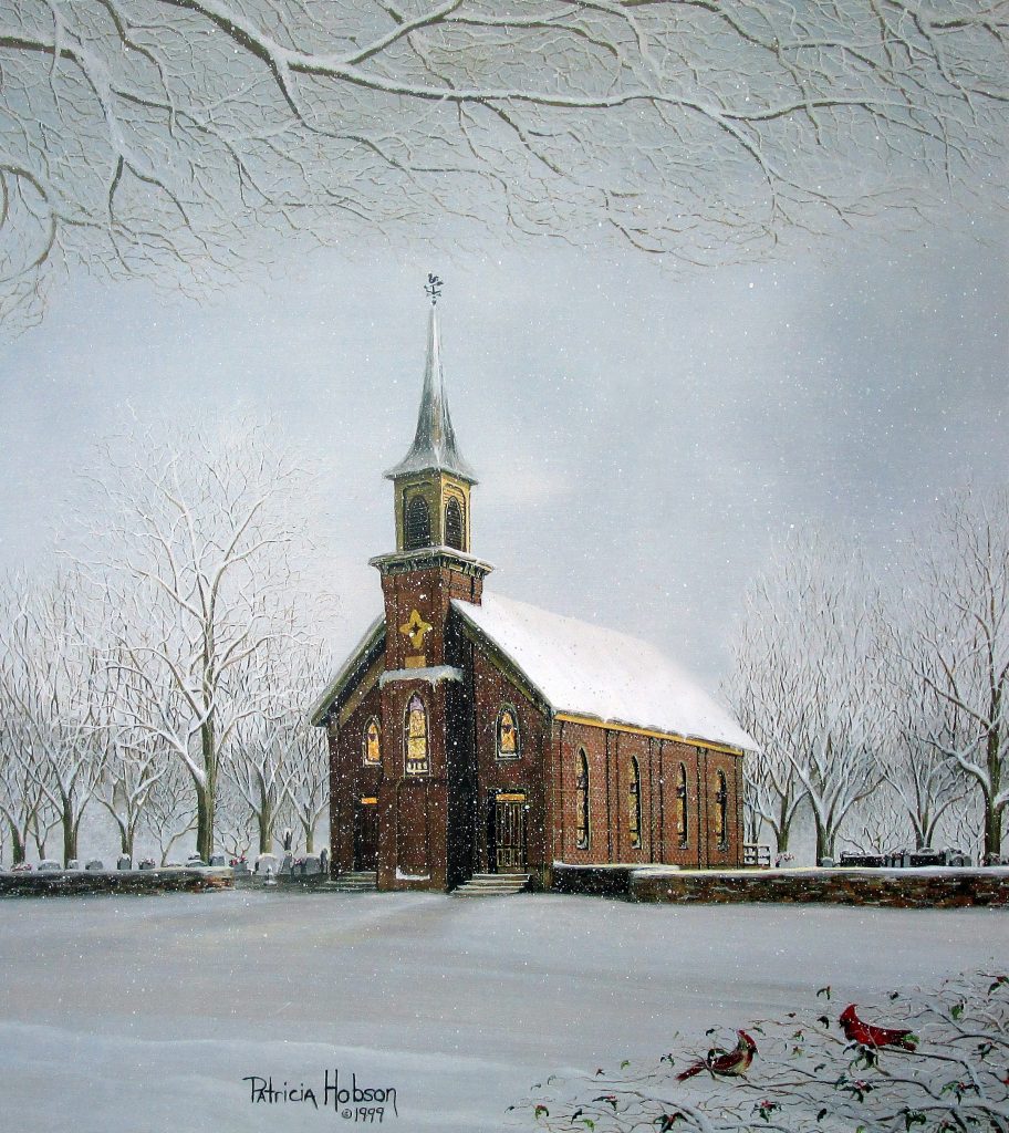 Fulton Methodist Church is featured in "The chapel" by american Country Artist Patricia Hobson