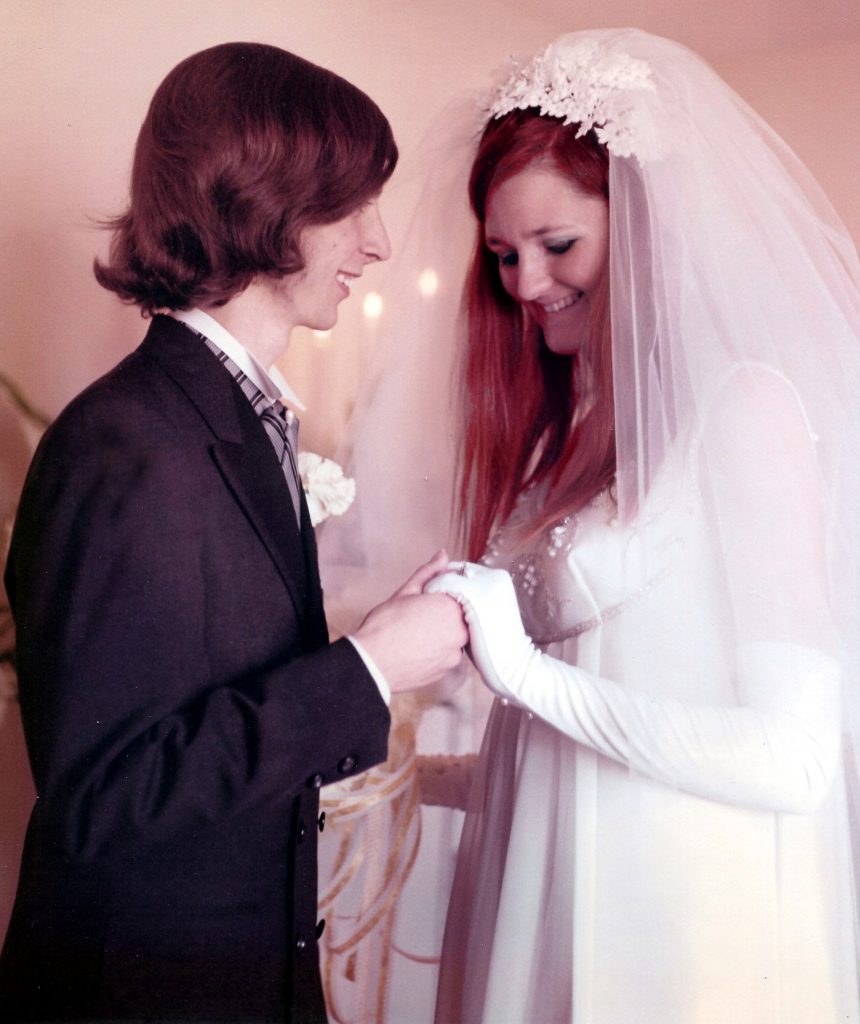 Patricia and Felix at their wedding.